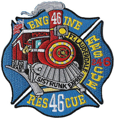 #ad Ft Lauderdale Florida Engine 46 Rescue 46 Sistrunk Express Train NEW Fire Patch. $6.95