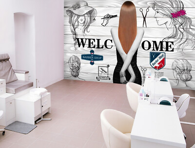 #ad 3D Straighten Hair 9113NA Wallpaper Wall Murals Wall Paper Wall Print Mural Romy $66.99