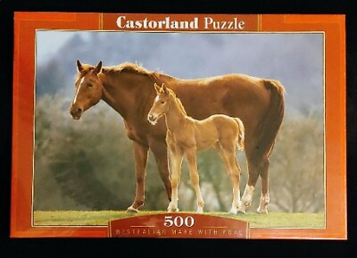 #ad Castorland Westfalian Mare with Foal 500 Piece Horse Puzzle 18.5quot; x 13quot; #B 50871 $10.00