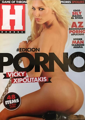 #ad HOMBRE Magazine Argentina #129 VICKY XIPOLITAKIS ESPERANZA GOMEZ apr 2014 $35.90