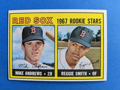 #ad 1967 Topps Boston Red Sox Rookie Stars #314 Reggie Smith Mike Andrews EX $8.95