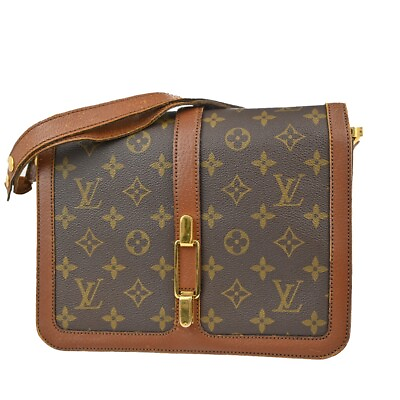 #ad LOUIS VUITTON Rond Point Shoulder Bag Monogram Leather Brown GHW M51412 36HB887 $298.00