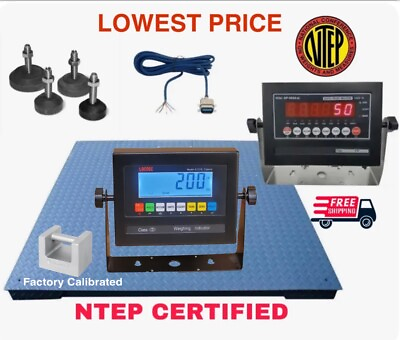 #ad NTEP Certified Industrial floor scale 48x48 5000 lb Capacity Pallet Scale $745.00