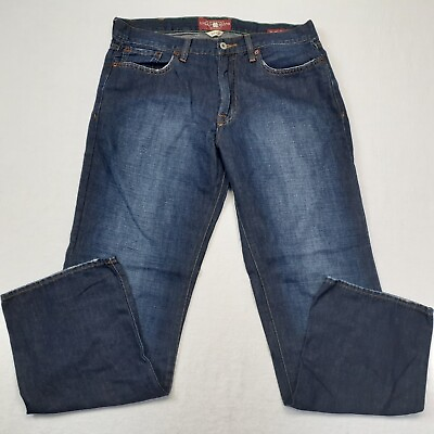 #ad Lucky Brand Jeans Men#x27;s Size 34x32 Dark Wash 361 Vintage Straight $31.95