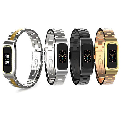 #ad Stainless Steel Strap Metal Band Bracelet Wristband Loop For Fitbit Luxe Watch $11.77