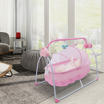 Multi Function Musical Electric Swing Bouncer Baby Shake Bed BB Cradle Bluetooth $109.25