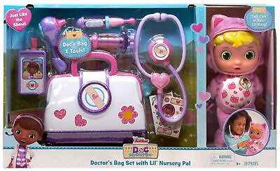 #ad Disney Junior Doc Mcstuffin Pet Rescue Doctor#x27;s Bag Set with Lil#x27; Nursery Pal... $47.89
