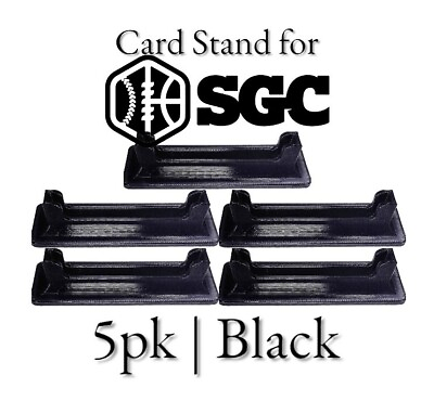 #ad 5pk SGC Graded Card Display Stand: Black Fits Standard SGC Slab $9.77