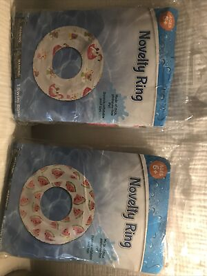 #ad novelty ring lot of two inflatable pool ring $16.00