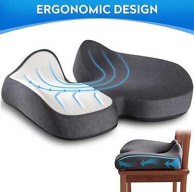 #ad Memory Foam Cushion Patented Pressure Relief Seat Cushion for Long Sitting Hours $36.94