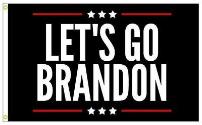 #ad 3x5FT Flag Let#x27;s Go Brandon Black Joe Biden Republican Trump 2024 Garage FBJ GOP $8.99