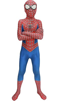 #ad Kids Spiderman Halloween Cosplay Costume Size 130 L Recommend Age Group 6 8 $12.00