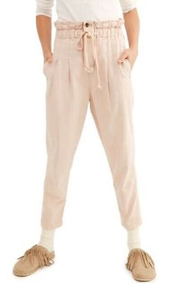 #ad Free People Pants Margate Pleated Trousers Women Pink Sz M NEW NWT AM26 $29.40