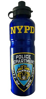 #ad NYPD New York Police Metal Water Travel Bottle Tumbler Torkia $12.32