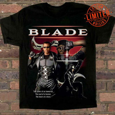 #ad Blade T Shirt Black Runner Movie Shirt T shirt Men#x27;s Size Classic BLADE Tee $7.95