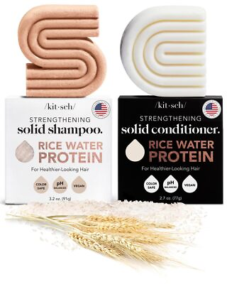 #ad Hair Care Natural Set 2PC Rice Bar Shampoo amp; Conditioner Growth Paraben Free $69.99