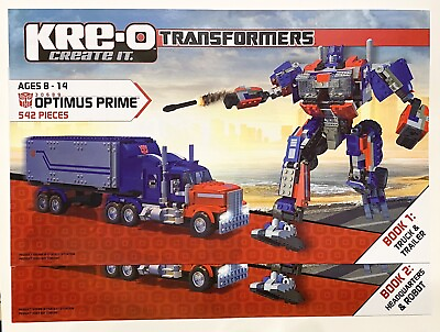 #ad KRE O KREO 30689 Transformers OPTIMUS PRIME NEW in SEALED BAGS Instr but NO BOX $59.50