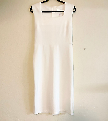 #ad Marea Square Neck Sleeveless Optic White Dress NWT Medium $24.92