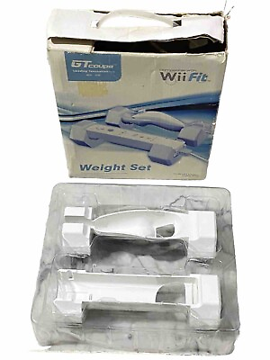 #ad Nintendo Wii Fit GT Coupe Weight Set 1Kg 2 Dumbbells White Console W 103 Motion $53.99