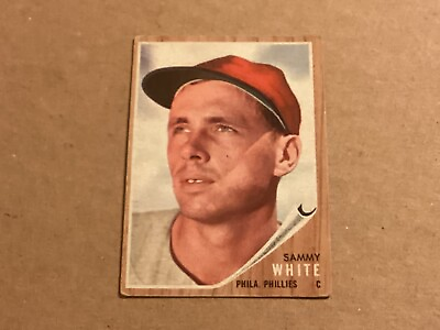 #ad 1962 Topps Baseball Card Set Break #494 Sammy White EX Lite Corner Wear $2.99