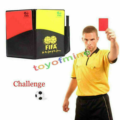 #ad New Sport Football Soccer Referee Wallet Notebook with Red Card and Yellow Card $4.32