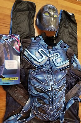 #ad New DC Adult BLUE BEETLE Unisex COSTUME w Backpack quot;Lights Upquot; *UP TO SIZE 44* $49.99