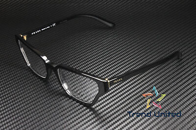 #ad PRADA PR 04XV 1AB1O1 Irregular Black Demo Lens 54 mm Women#x27;s Eyeglasses $92.99