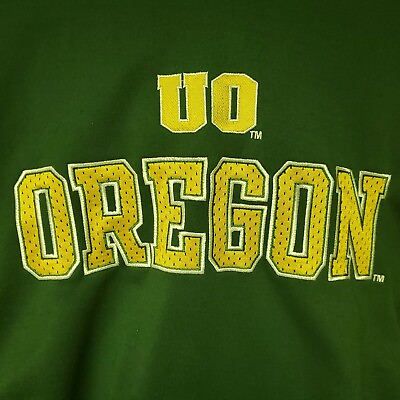 #ad University Of Oregon NCAA Hoodie Green Yellow Size M Mens $19.99