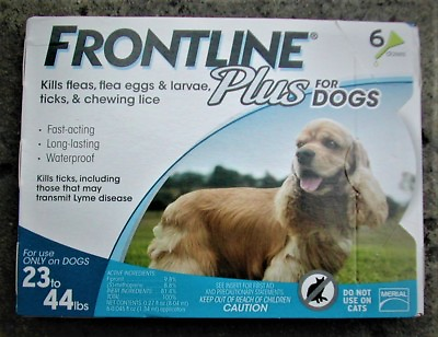 #ad Frontline Plus for Dogs 23 44 lbs 6 pack 100% Genuine U.S EPA Approve $30.75
