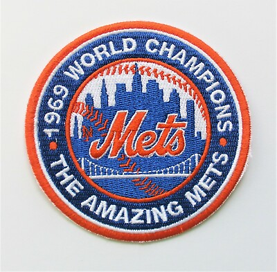 #ad 1 LOT OF BASEBALL NEW YORK METS PATCH BLUE ORANGE PATCH 3 1 2quot; ITEM # 62 $5.99