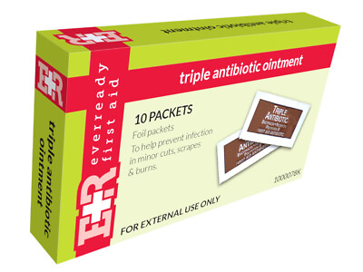 #ad TRIPLE ANTIBIOTIC OINTMENT PACKETS 10CT BOX $4.95