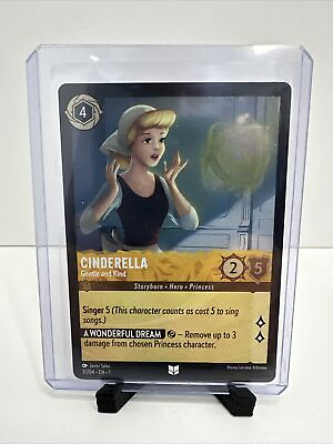 #ad Disney Lorcana The First Chapter Cinderella Gentle and Kind Foil 3 204 $2.99