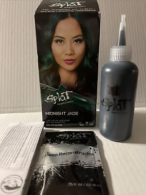 #ad Splat Midnight Jade Hair Color Kit Semi Permanent No Bleach Green Hair Dye $12.99