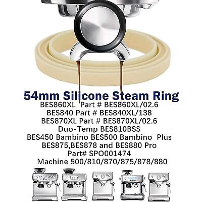 #ad Silicone Steam Rings Reusable Replacement Espresso Machine Gaskets for 878 870 $7.11