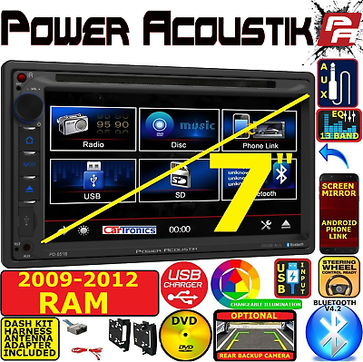 #ad 2009 2012 DODGE RAM TRUCK DVD BLUETOOTH TOUCHSCREEN USB CD AUX CAR RADIO STEREO $229.99