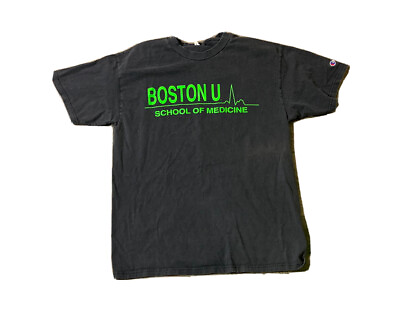 Vintage Boston University School Of Medicine Champion T Shirt Size Large $19.99