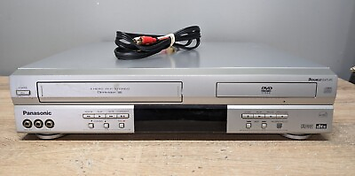 #ad Panasonic PV D4743S Combo VCR DVD Player VHS Recorder Tested Works No Remote $49.95