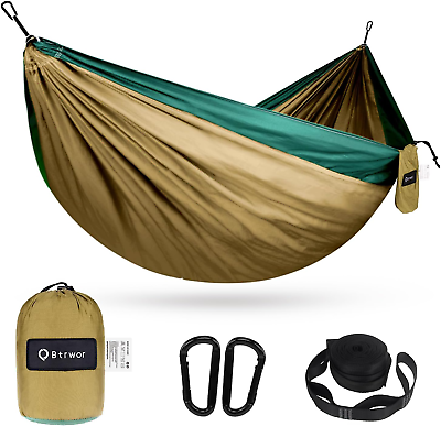 #ad Camping Hammock Lightweight and Portable Double Hammock Parachute Travel Ham $20.00