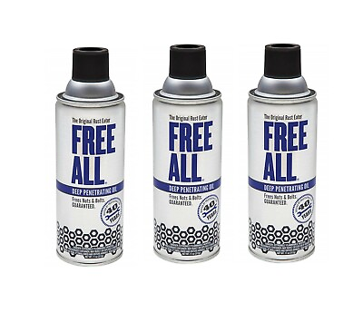 #ad 3 Pack Gasoila Free All Deep Penetrating Oil Rust Eater 11 oz Aerosol Spray $45.50