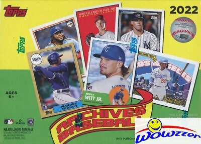 #ad 2022 Topps Archives Baseball EXCLUSIVE Factory Sealed Blaster Box 1988 BIG FOIL $19.95