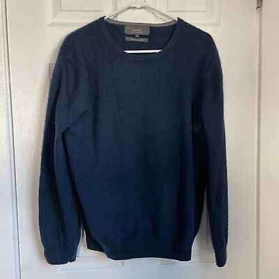 #ad Mamp;S Collection Luxury Pure Cashmere Navy Sweater crewneck $33.15