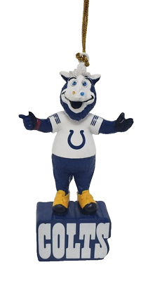 #ad INDIANAPOLIS COLTS RESIN MASCOT CHRISTMAS ORNAMENT 4#x27;#x27; Team Sports America $17.99