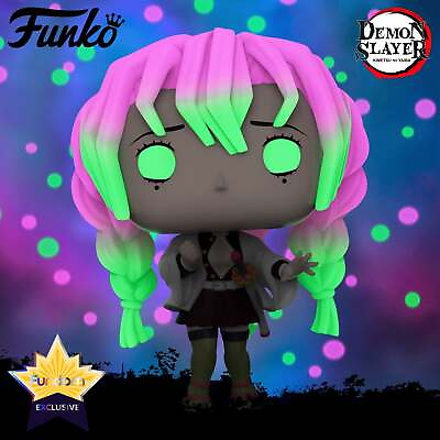 #ad Funko Pop Demon Slayer Mitsuri Kanroji Glow in the dark Fundom Exclusive $29.95