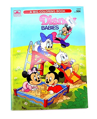 #ad Vintage NEW 1986 Disney DISNEY BABIES Golden Coloring Book UNUSED NOS 1137 30 $9.99