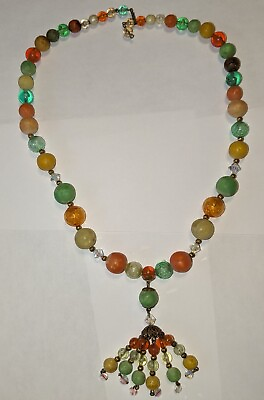 #ad Colorful Vintage Necklace Vibrant Colors $9.95