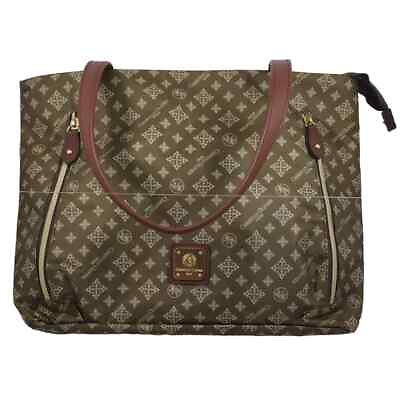 #ad Christian Olivier Paris brown monogramed shoulder purse $25.00