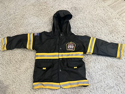 #ad Western Chief Kids Rain Jacket Size 4t Super Soft Fireman USA $22.00