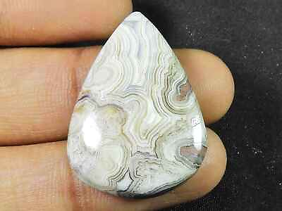 #ad 25Cts. Natural Crazy Lace Agate Pear Crystal Cabochon Loose Gemstone 20X29MM G68 $9.09