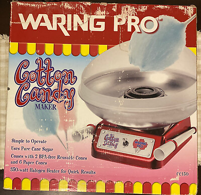 #ad Waring Pro CC150FR CC150 Cotton Candy Maker BPA free halogen heater system 350 W $49.97
