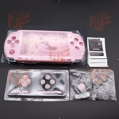#ad PSP 3000 Replacement Full Housing Shell Case Set with Buttons Pink 092 093 MB $29.00